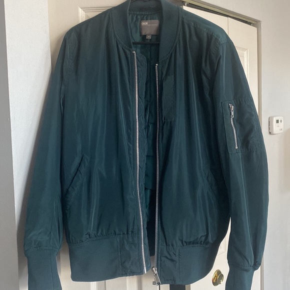 ASOS Bomber Jacket With MA1 Pocket in Teal Color Men’s Bomber Jacket Size M - Picture 9 of 9